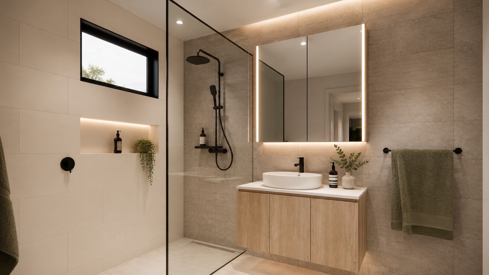 Bathroom render, Bayside Townhouses