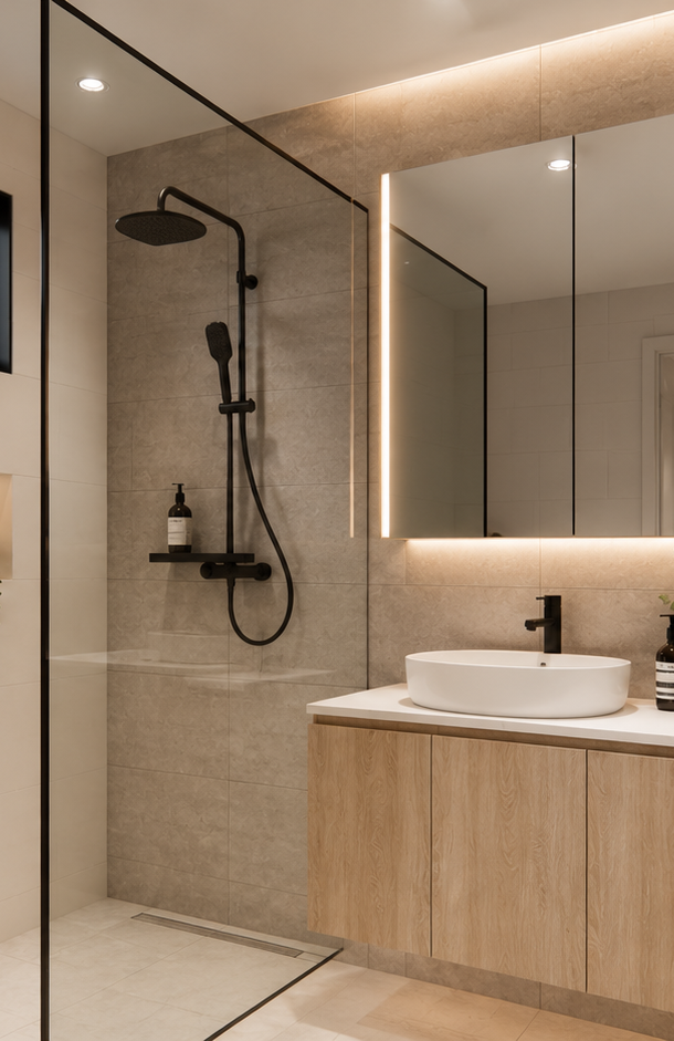 Interior render of Bayside Townhouses